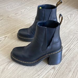 SPENCE LEATHER FLARED HEEL CHELSEA BOOTS dr martens size 8